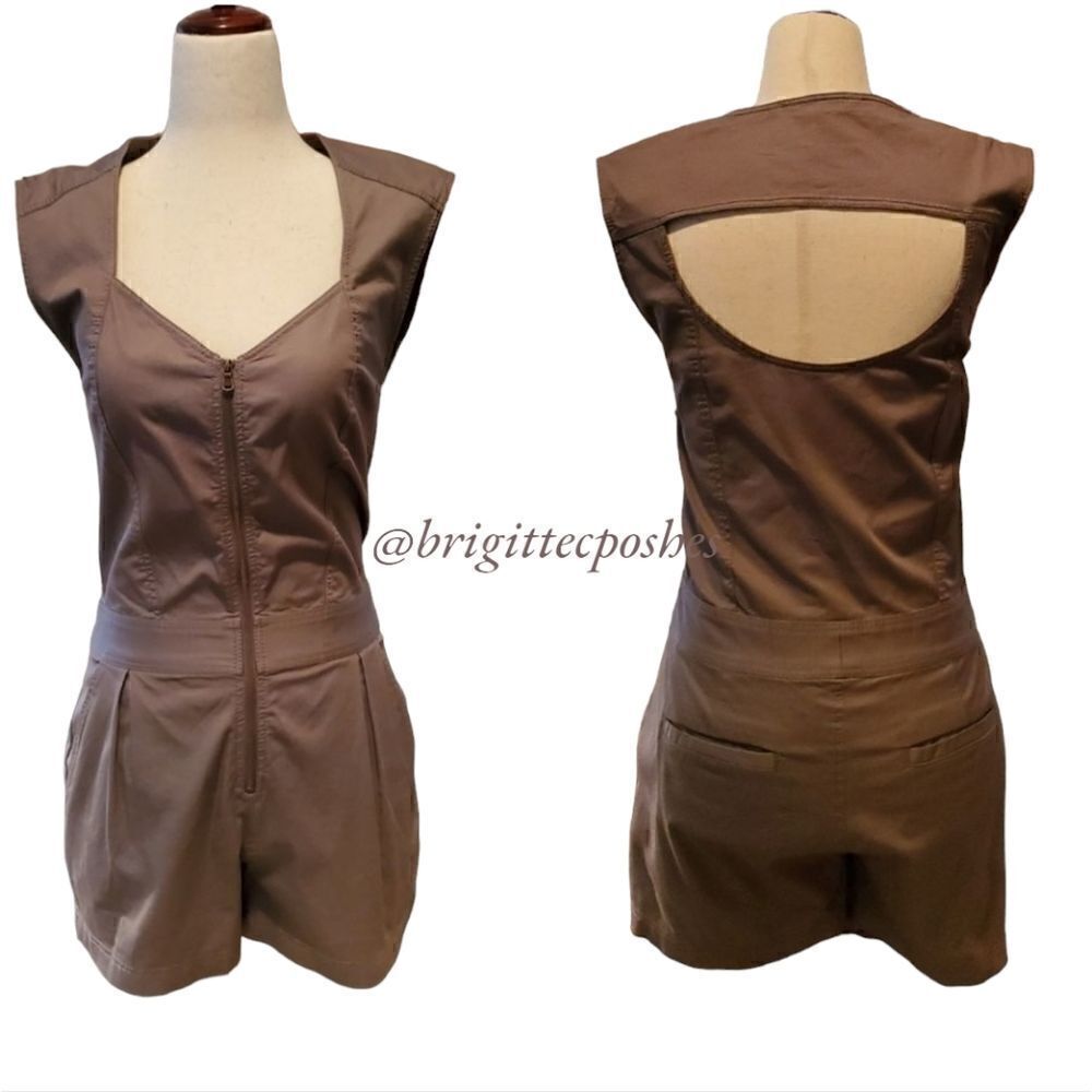 TRINA TURK Khaki Romper 
